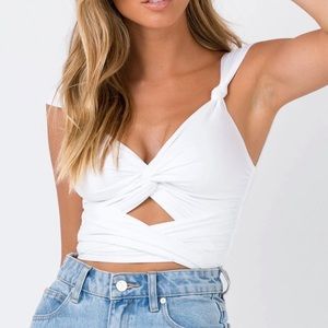 Princess Polly Porto Cervantes Tie Up Crop